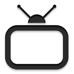 Ikonka telewizora z antenkami.